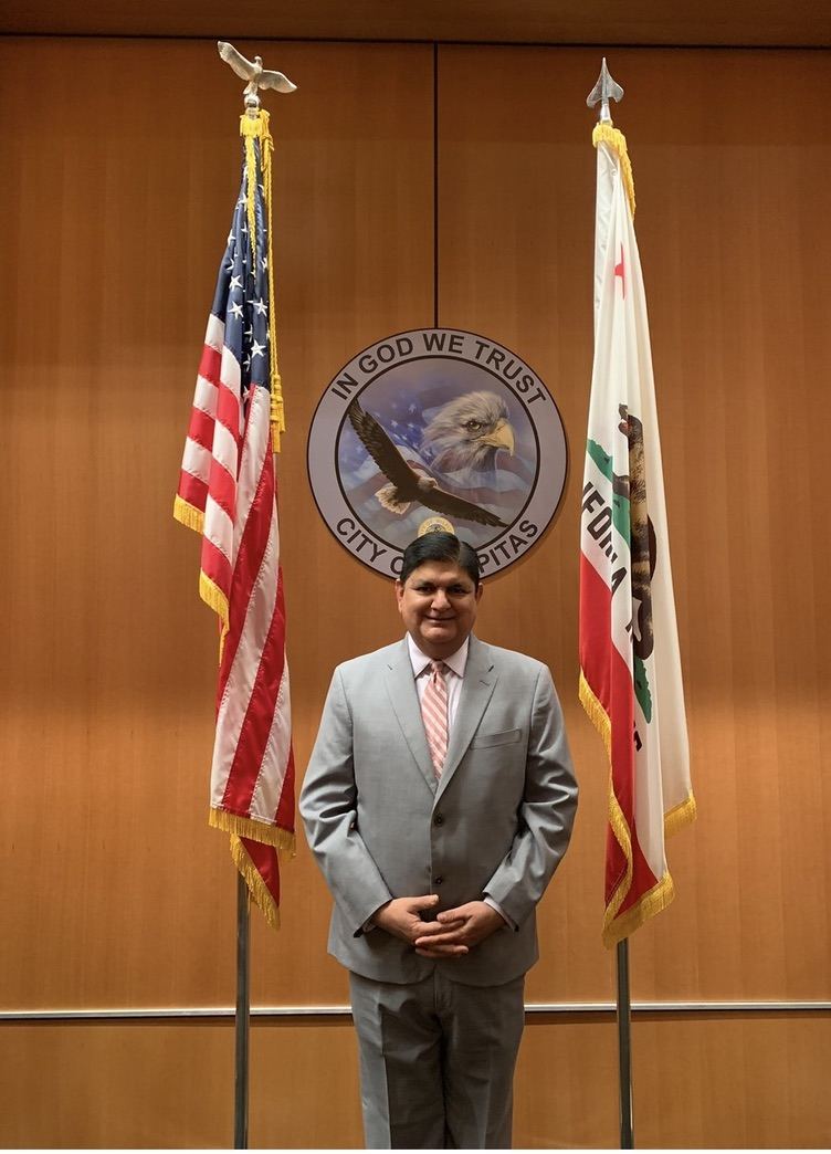 At a civic ceremony
