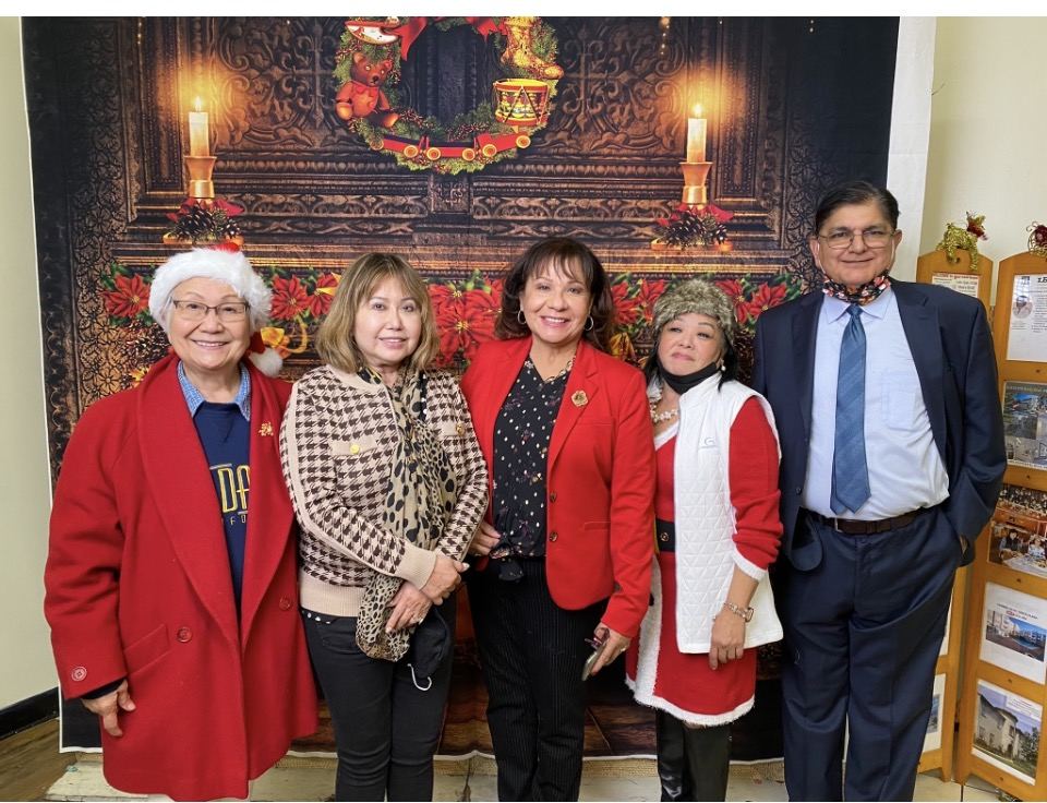 At a holiday community celebration